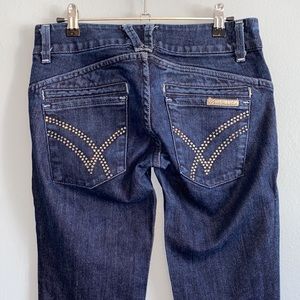 William Rast Rhinestone Flare Jeans (super stretchy)